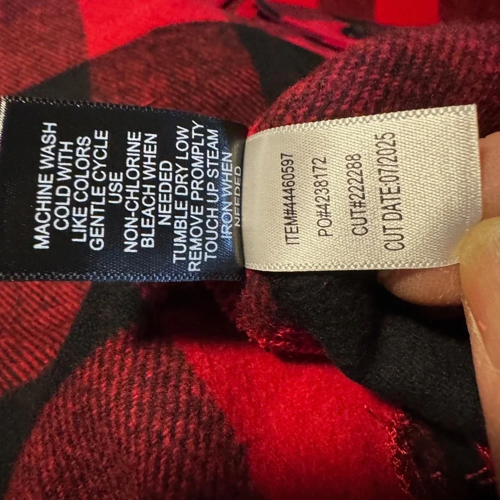 NEW Torrid Brushed Twill Buffalo Plaid Shacket Women's‎ 3X Red Long Line Landman